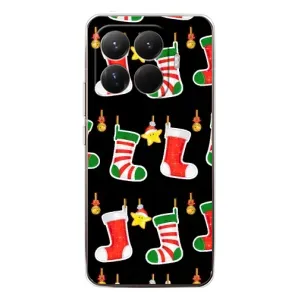 Силиконовый бампер на рождество для Xiaomi 15T Pro (Рождественские подарки)