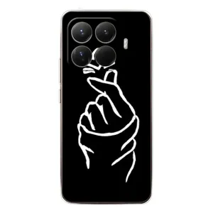 Чехлы (Знак сердечка) на Xiaomi 15T Pro (Сердце на черном)