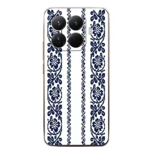Силиконовый Чехол на Xiaomi 15T Pro с картинкой Вышиванки (Синяя вышиванка)