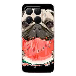 Чехол (ТПУ) Милые собачки для Xiaomi 15T Pro (Смешной Мопс)