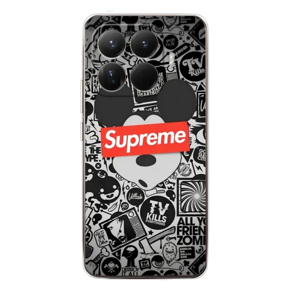 Чехол с рисунком «Supreme Маус» для Xiaomi 15T Pro Чехол с рисунком «Supreme Маус» для Xiaomi 15T Pro