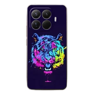 Силиконовый бампер с картинкой животных для Xiaomi 15T Pro (Тигр-Арт)