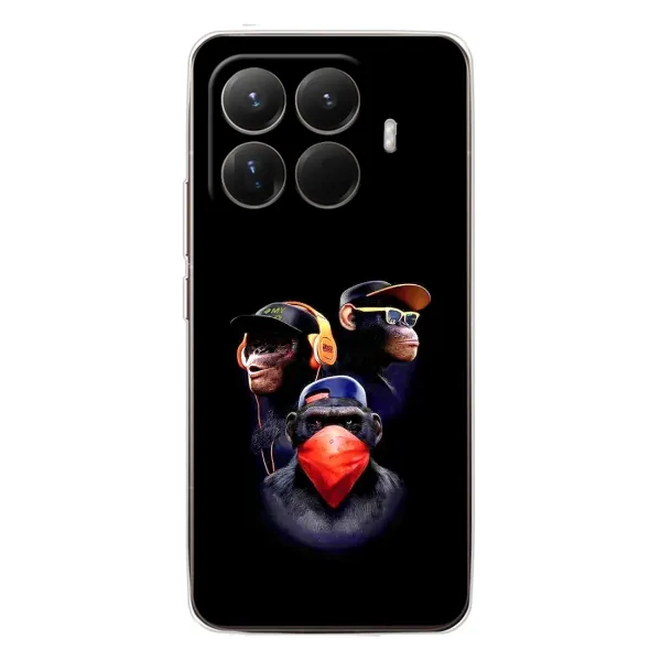 Чехол с рисунком «Три обезьяны» для Xiaomi 15T Pro Чехол с рисунком «Три обезьяны» для Xiaomi 15T Pro