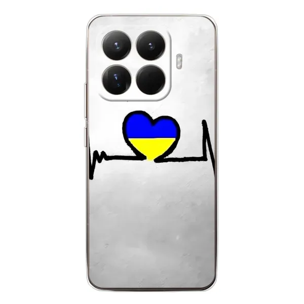 Чехол с рисунком «Украинская кардиограмма» для Xiaomi 15T Pro Чехол с рисунком «Украинская кардиограмма» для Xiaomi 15T Pro