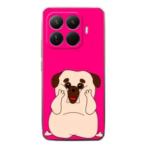 Чехол (ТПУ) Милые собачки для Xiaomi 15T Pro (Веселый Мопсик)