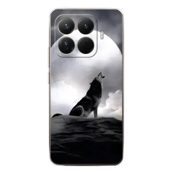 Чехол с рисунком «Волк и луна» для Xiaomi 15T Pro Чехол с рисунком «Волк и луна» для Xiaomi 15T Pro