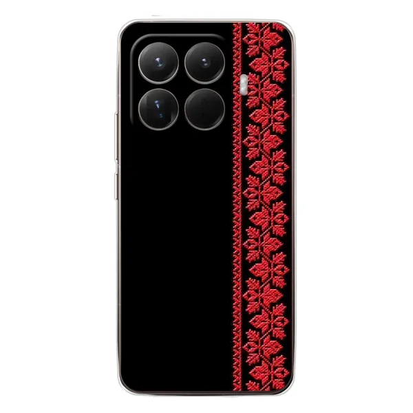 Чехол с рисунком «Вышиванка на черном» для Xiaomi 15T Pro Чехол с рисунком «Вышиванка на черном» для Xiaomi 15T Pro