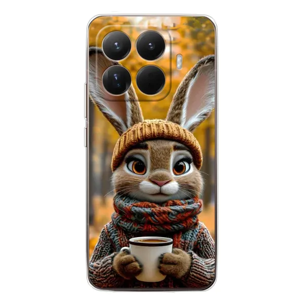 Чехол с рисунком «Зайчик с кофе» для Xiaomi 15T Pro Чехол с рисунком «Зайчик с кофе» для Xiaomi 15T Pro