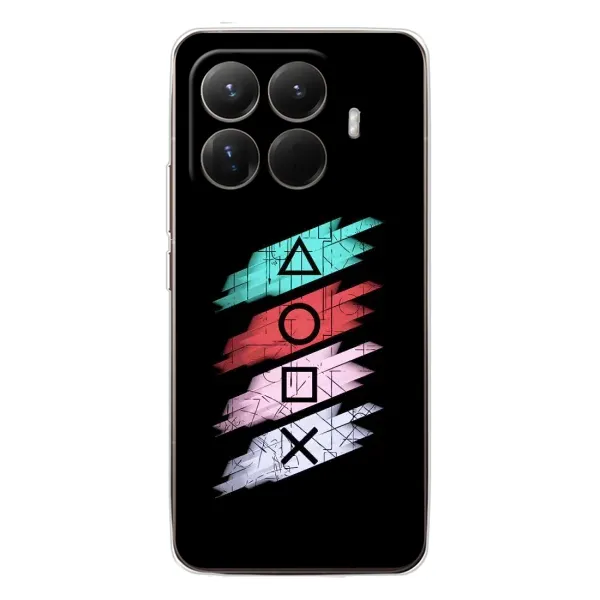 Чехол с рисунком «Значки Sony» для Xiaomi 15T Pro Чехол с рисунком «Значки Sony» для Xiaomi 15T Pro