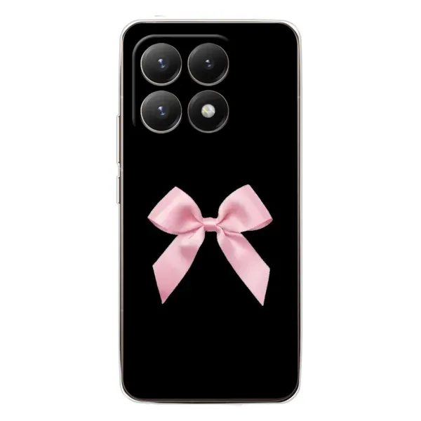 Чехол с рисунком «Бант на черном» для Xiaomi 15T Чехол с рисунком «Бант на черном» для Xiaomi 15T
