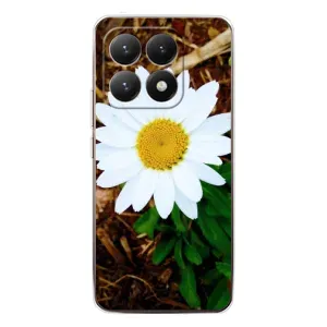 Чехол с ромашками на Xiaomi 15T (Белая ромашка)