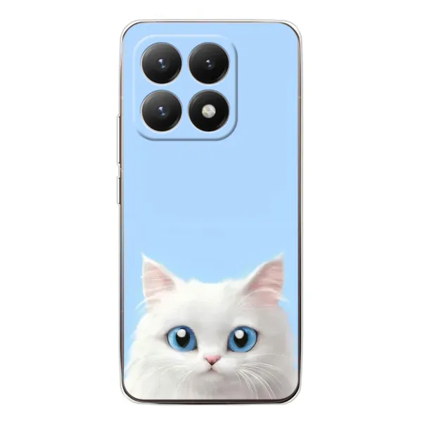 Чехол с рисунком «Белый кот» для Xiaomi 15T Чехол с рисунком «Белый кот» для Xiaomi 15T