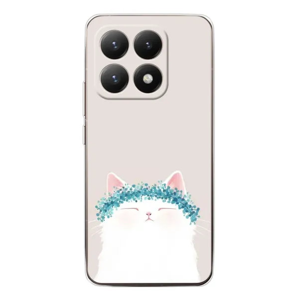 Чехол с рисунком «Белый котик» для Xiaomi 15T Чехол с рисунком «Белый котик» для Xiaomi 15T