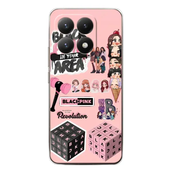 Чехол с рисунком «BLACK PINK коллаж» для Xiaomi 15T Чехол с рисунком «BLACK PINK коллаж» для Xiaomi 15T