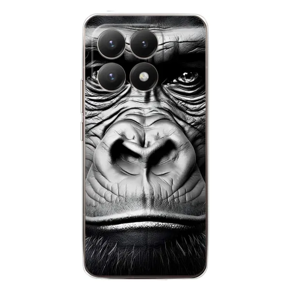 Чехол с рисунком «Черная обезьяна» для Xiaomi 15T Чехол с рисунком «Черная обезьяна» для Xiaomi 15T