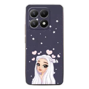 Чехол Стильные девушки на Xiaomi 15T (Девушка и сердечки)