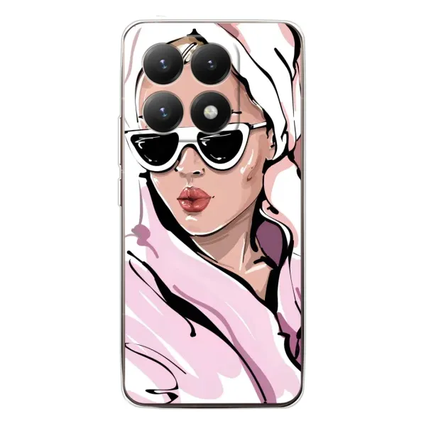 Чехол с рисунком «Девушка в халате» для Xiaomi 15T Чехол с рисунком «Девушка в халате» для Xiaomi 15T