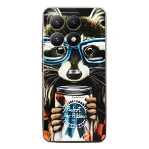 Силиконовый Чехол с Енотами на Xiaomi 15T (Енот в очках)