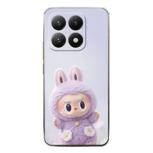 Чехол с принтом Лабубу для Xiaomi 15T (Фиолетовый Лабубу)