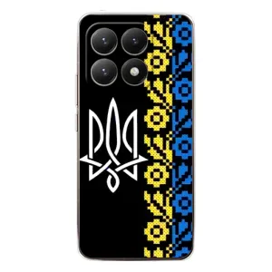 Силиконовый Чехол на Xiaomi 15T (Герб и вышыванка)