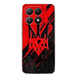 Чехлы УПА (Красно-Чёрный) на Xiaomi 15T (Герб в цвете УПА)