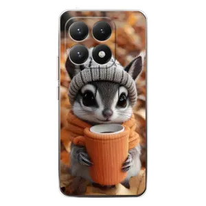 Печатный чехол «Зверята с кофе» для Xiaomi 15T (Грызунчик с кофе)