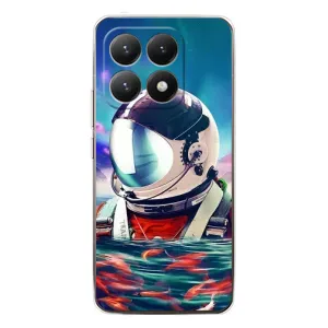 Силиконовый Чехол с принтом "Космонавты" на Xiaomi 15T (Космонавт в воде)