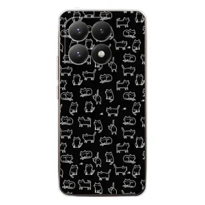 Чехол на тематику: Коты для Xiaomi 15T (Котики на черном)