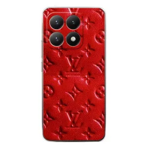 Текстурний Чохол Louis Vuitton для Ксіомі 15Т (Червоний ЛВ)