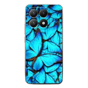 Силиконовый бампер с картинкой животных для Xiaomi 15T (Крылья бабочек)