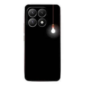 Чохол з картинками на чорному фоні для Xiaomi 15T (Лампочка)