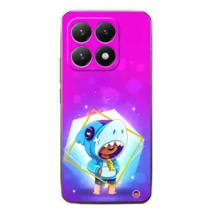 Чехол Бравл Старс для Xiaomi 15T (Леон в костюме Акулы)