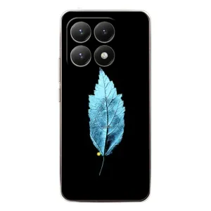 Чохол з картинками на чорному фоні для Xiaomi 15T (Листя)