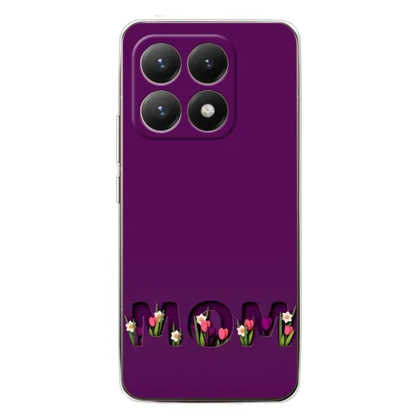 Чехол с рисунком «Мама с цветами» для Xiaomi 15T Чехол с рисунком «Мама с цветами» для Xiaomi 15T