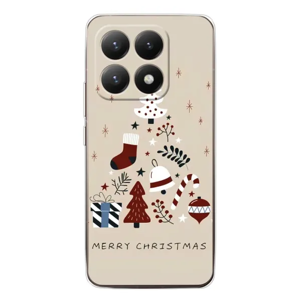 Чехол с рисунком «Merry Christmas» для Xiaomi 15T Чехол с рисунком «Merry Christmas» для Xiaomi 15T