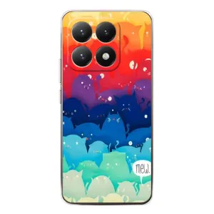 Силиконовый чехол с котиком для Xiaomi 15T (Mew)
