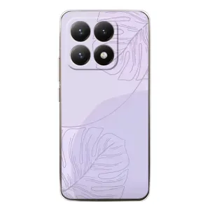 Чехол цветочный дизайн для Xiaomi 15T (Монстера фиолетовая)