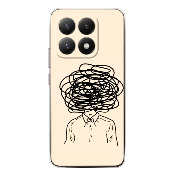 Чехол с рисунком «Мысли» для Xiaomi 15T Чехол с рисунком «Мысли» для Xiaomi 15T