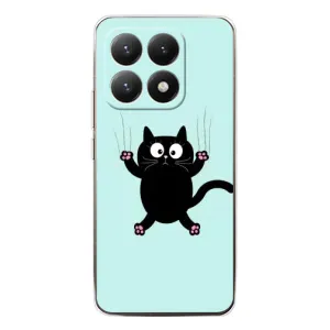 Силиконовый чехол с котиком для Xiaomi 15T (Падающий кот)