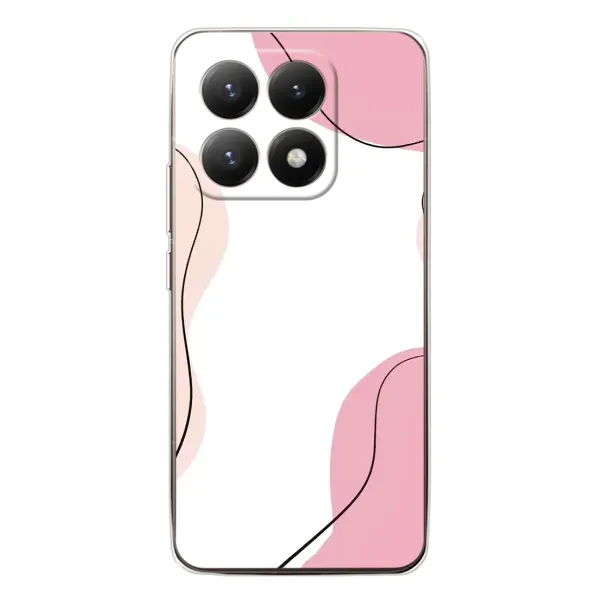 Чехол с рисунком «Розовый фон» для Xiaomi 15T Чехол с рисунком «Розовый фон» для Xiaomi 15T