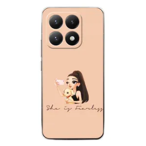 Силиконовый Чехол на Xiaomi 15T с картинкой Стильных Девушек (С собакой)