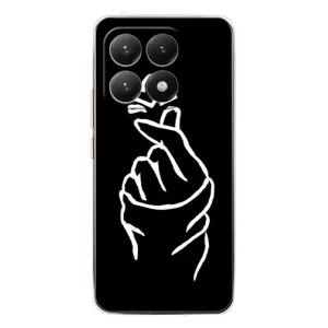 Чехлы (Знак сердечка) на Xiaomi 15T (Сердце на черном)