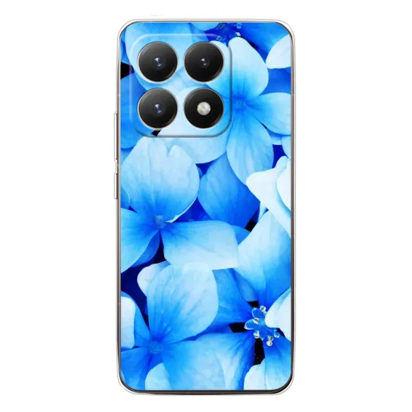Чехол с рисунком «Синие цветы» для Xiaomi 15T Чехол с рисунком «Синие цветы» для Xiaomi 15T