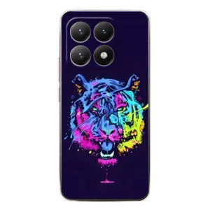 Силиконовый бампер с картинкой животных для Xiaomi 15T (Тигр-Арт)