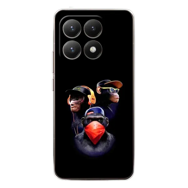 Чехол с рисунком «Три обезьяны» для Xiaomi 15T Чехол с рисунком «Три обезьяны» для Xiaomi 15T