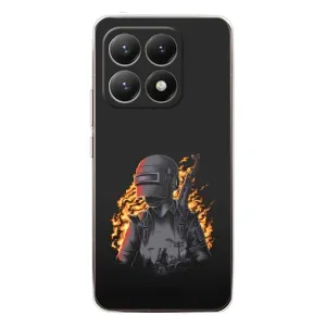 Чохол з картинкою "Герой Pubg" на Xiaomi 15T (В полум'ї)