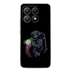 Силиконовый Чехол с принтом "Космонавты" на Xiaomi 15T (В руках земля)