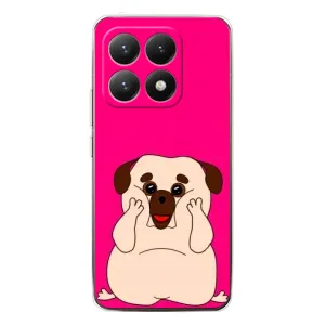 Чехол (ТПУ) Милые собачки для Xiaomi 15T (Веселый Мопсик)