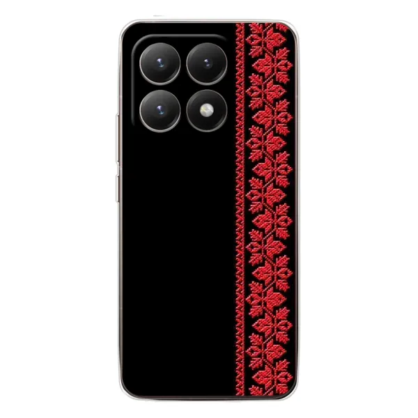 Чехол с рисунком «Вышиванка на черном» для Xiaomi 15T Чехол с рисунком «Вышиванка на черном» для Xiaomi 15T