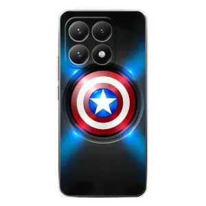 Чехол с Щитом Капитана Америки на Xiaomi 15T (Яркий Щит Капитана)